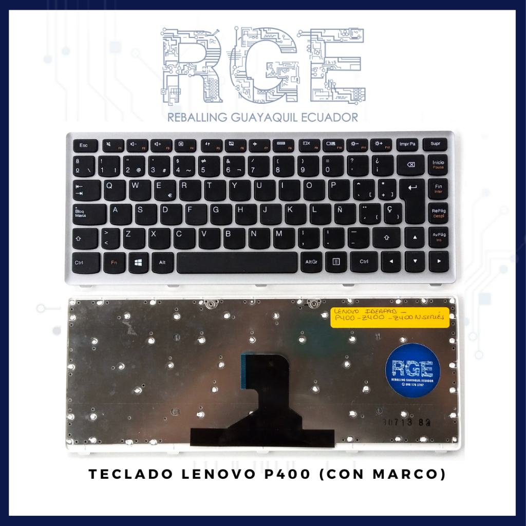 TECLADO PARA LAPTOP LENOVO IDEAPAD P400 Z400 EN ESPAÑOL CON MARCO