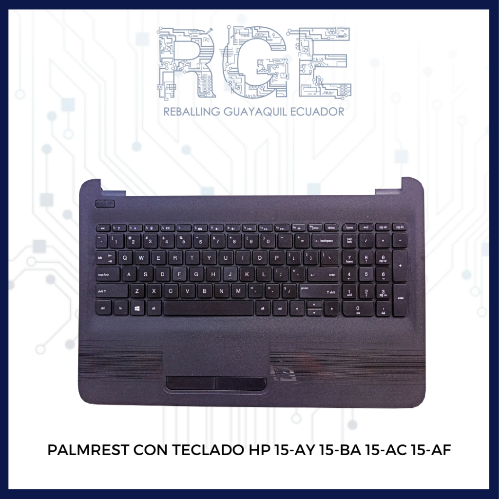 Palmrest Con Teclado Para Laptop Hp Ay Ba Ac Af Reballing