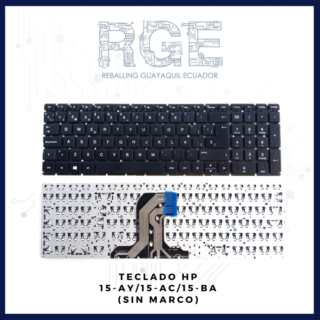 TECLADO HP 15-AY 15-AC 15 BA (SIN MARCO)
