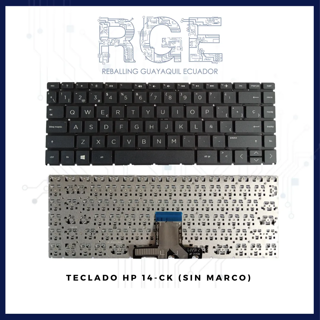 TECLADO PARA LAPTOP HP 14-CK/240 G7/245 G7/246 G7/X360/14-CD/14M-CD/14T-CD/14-CE/14-AB