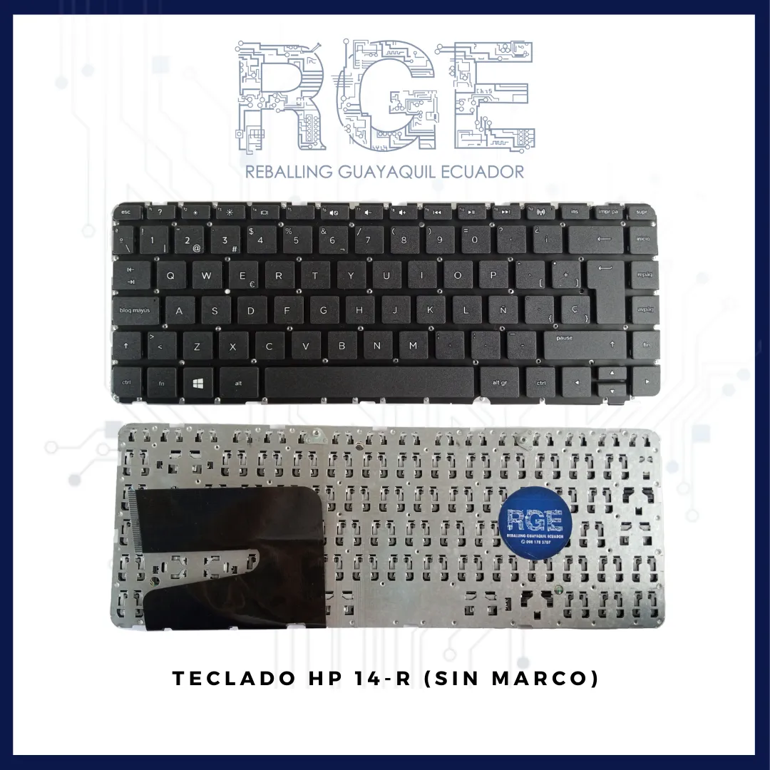 TECLADO HP 14-R/14-N/14-G/14-W/14-D (SIN MARCO)