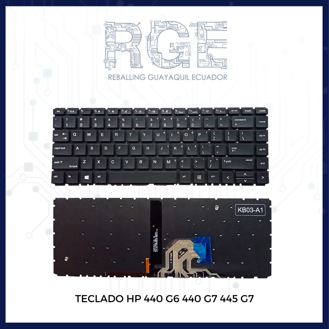 TECLADO PARA LAPTOP HP PROBOOK 440 G6 440 G7 445 G7