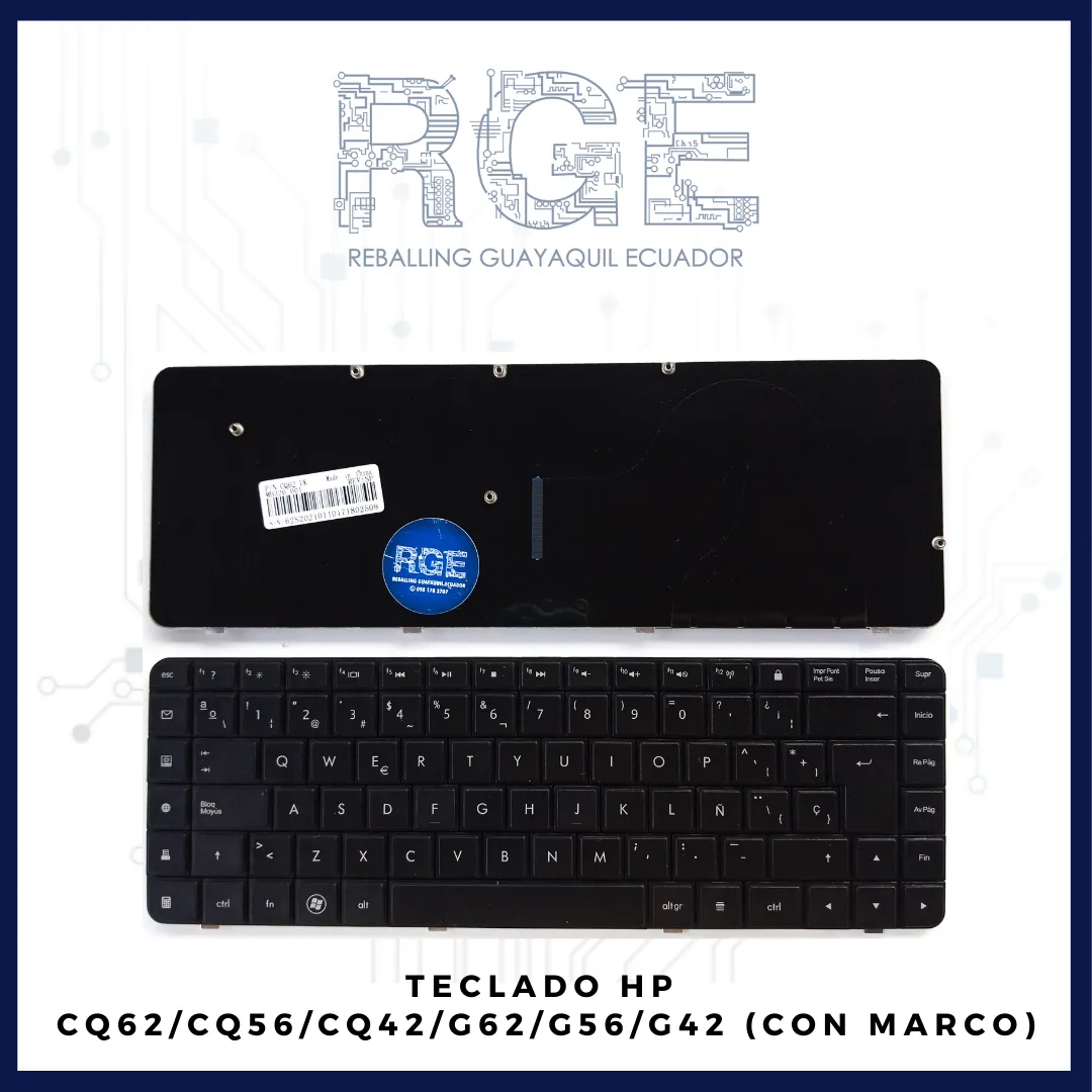 TECLADO HP CQ62/CQ56/CQ42/G62/G56/G42 (CON MARCO ESPAÑOL)