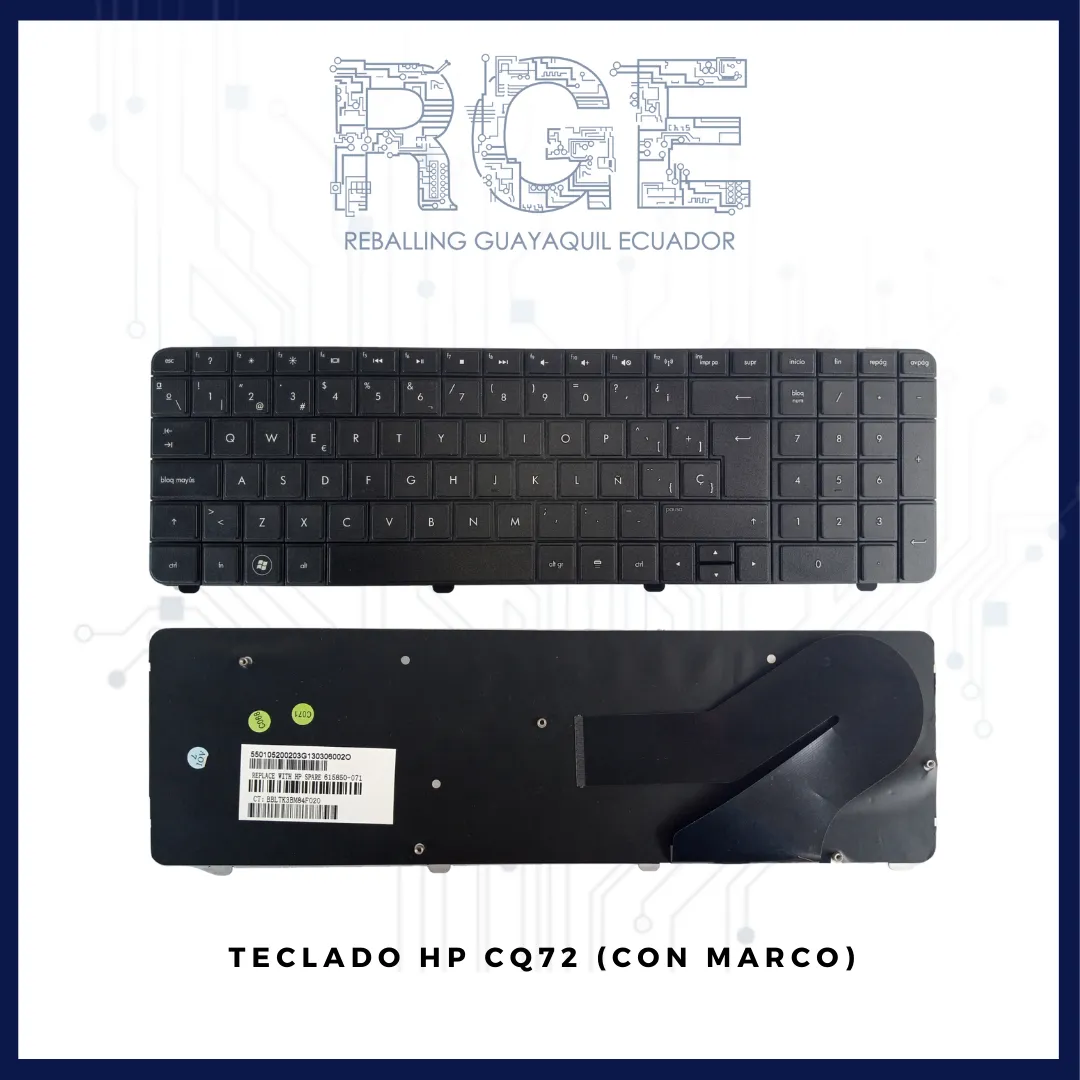 TECLADO PARA LAPTOP HP CQ72 G72 (CON MARCO )