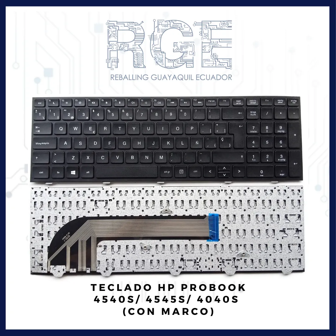 TECLADO HP PROBOOK 4540S/4545S/4040, EN ESPAÑOL (CON MARCO)