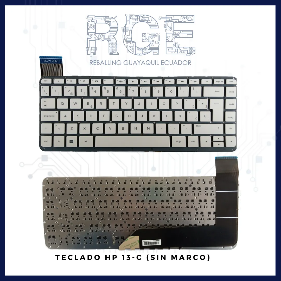 TECLADO HP STREAM 13-C/14-P/14-Z, BLANCO