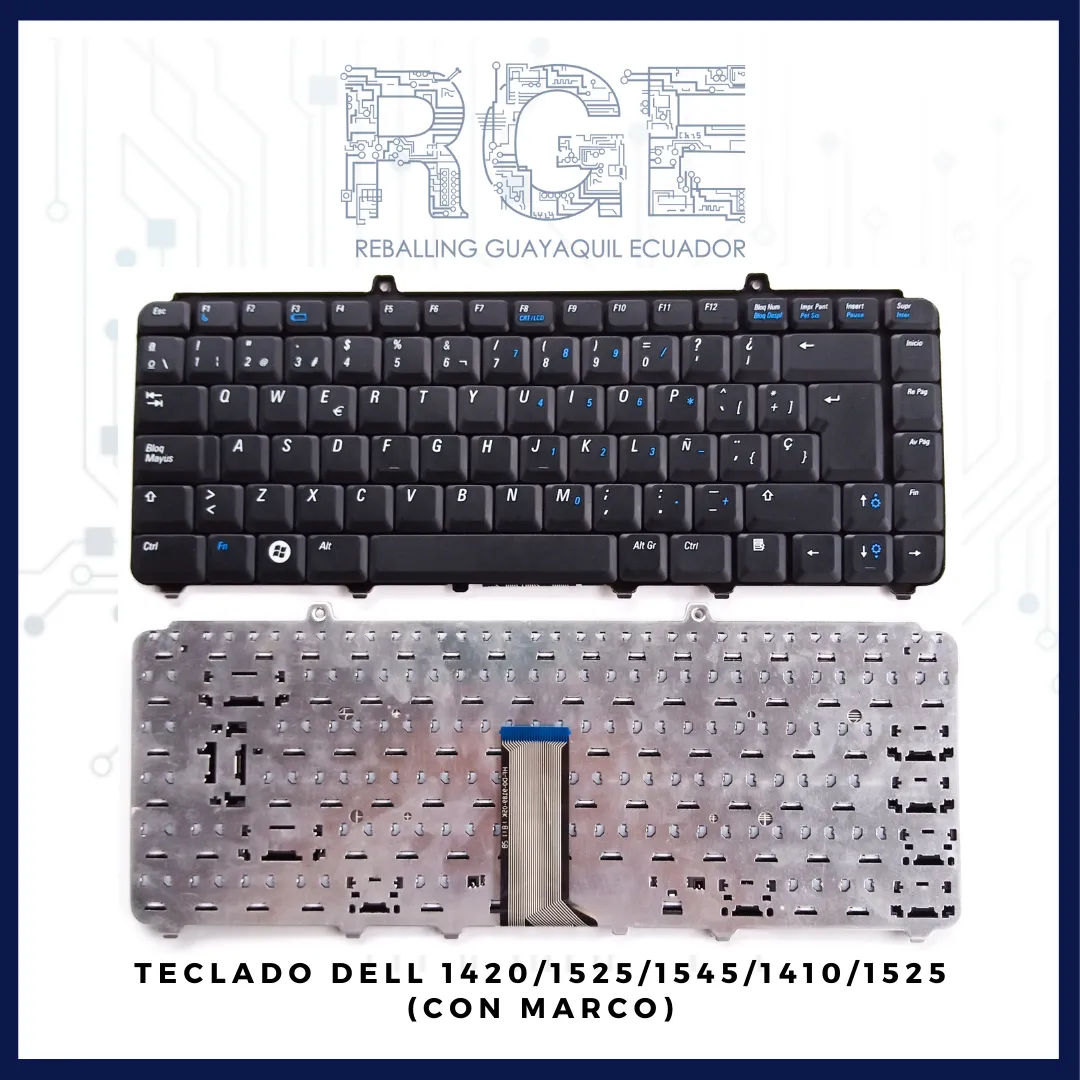 TECLADO DELL 1420 1520 1521 1525 1540 1545 SILVER SP (CON MARCO)