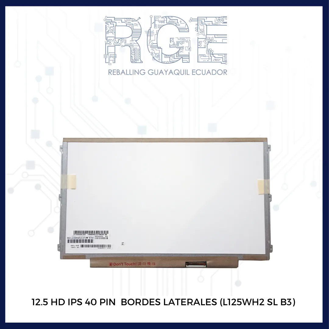 PANTALLA 12.5 SLIM HD IPS 40 PINES (SOPORTE LATERALES) LP125WH2-SLB3