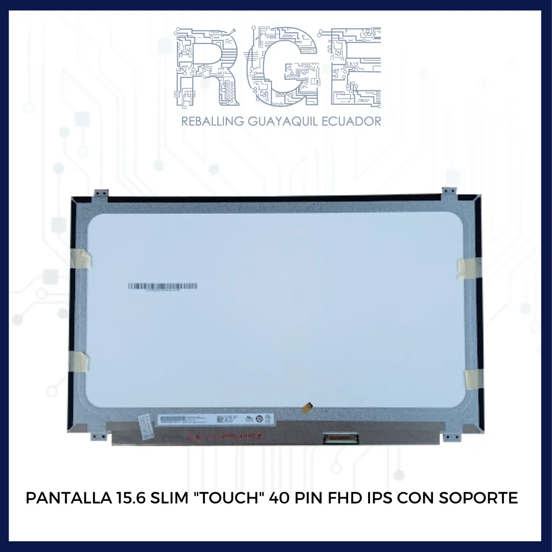 PANTALLA 15.6 TOUCH SLIM FHD IPS 40 PIN CON SOPORTE B156HAK03.0 LP156WF7-SPA1 LP156WF7-SPN1