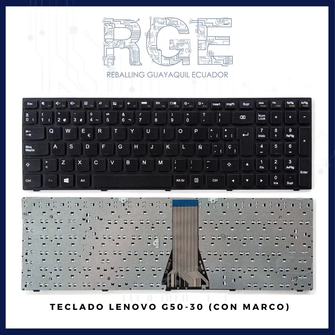 TECLADO LENOVO G50-30 G50-45 G50-70 G50-75 G50-80, 300-15ISK 300-15ibr 300-17ISK EN ESPAÑOL