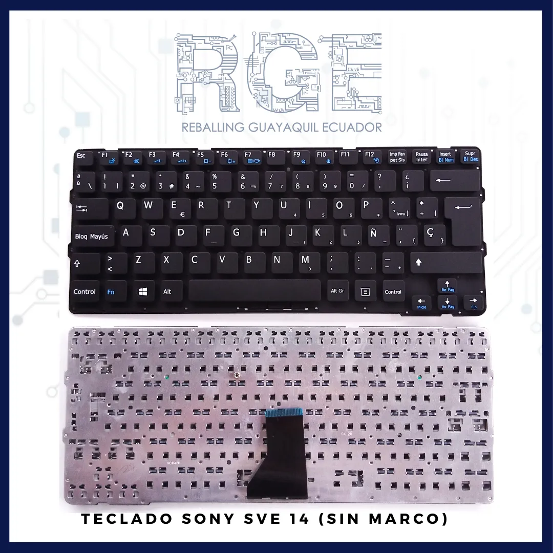 TECLADO SONY SVE 14 (SIN MARCO)