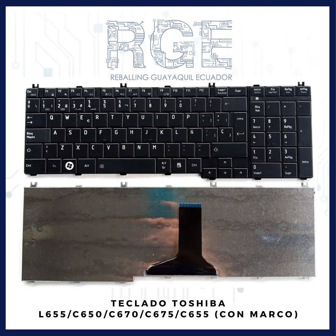TECLADO TOSHIBA L655, C650, C670, C675, C655
