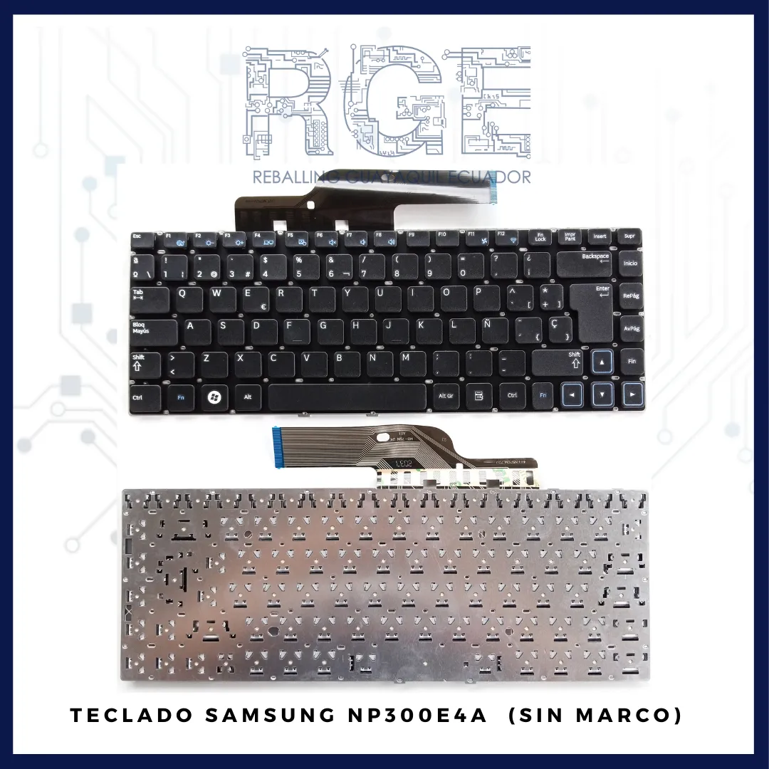 TECLADO SAMSUNG 300E4/300V4A/NP300E4A, EN ESPAÑOL (SIN MARCO)