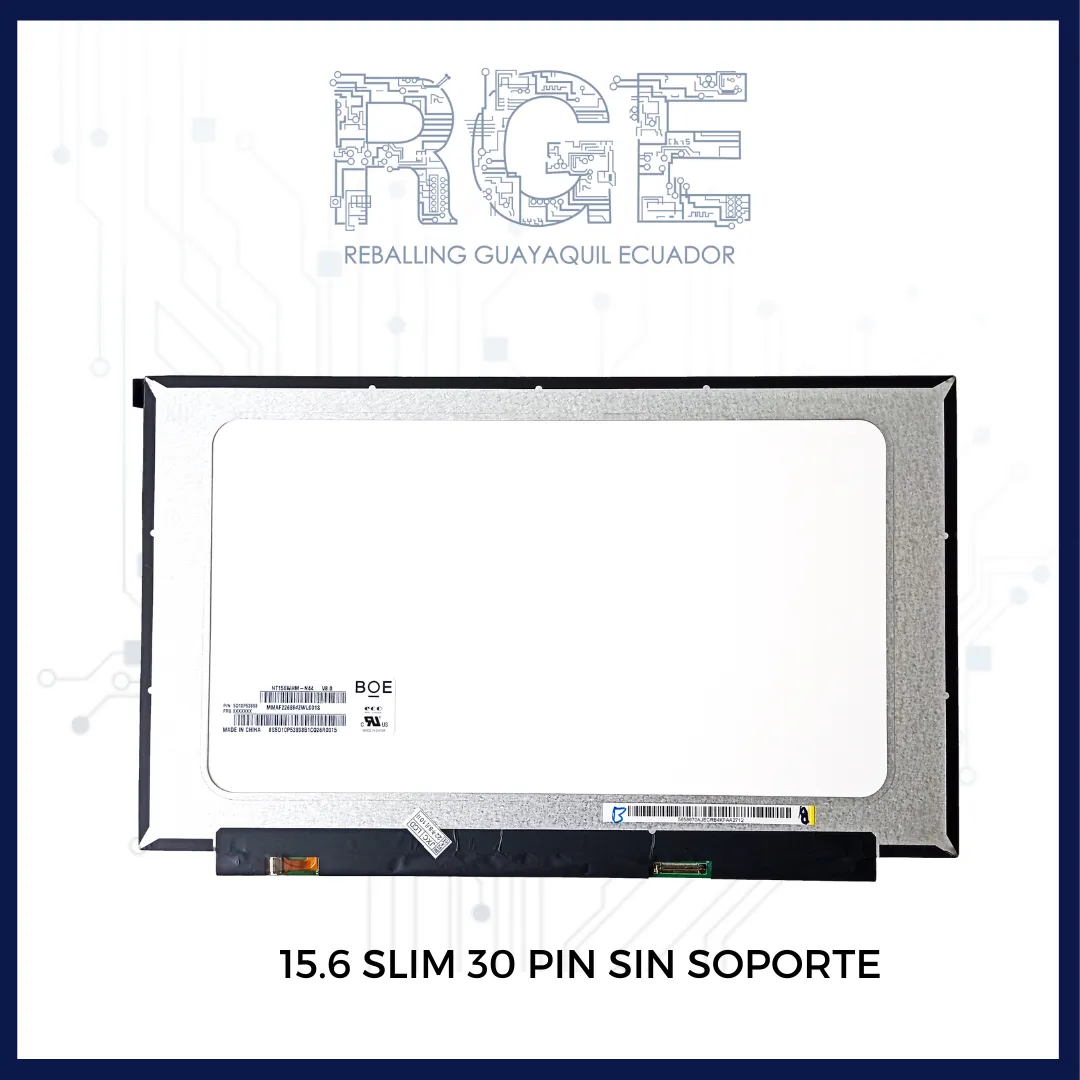 PANTALLA 15.6 SLIM 30 PIN SIN SOPORTE NT156WHM-N49 V8.0 NT156WHM-N44 N156BGA-EA3