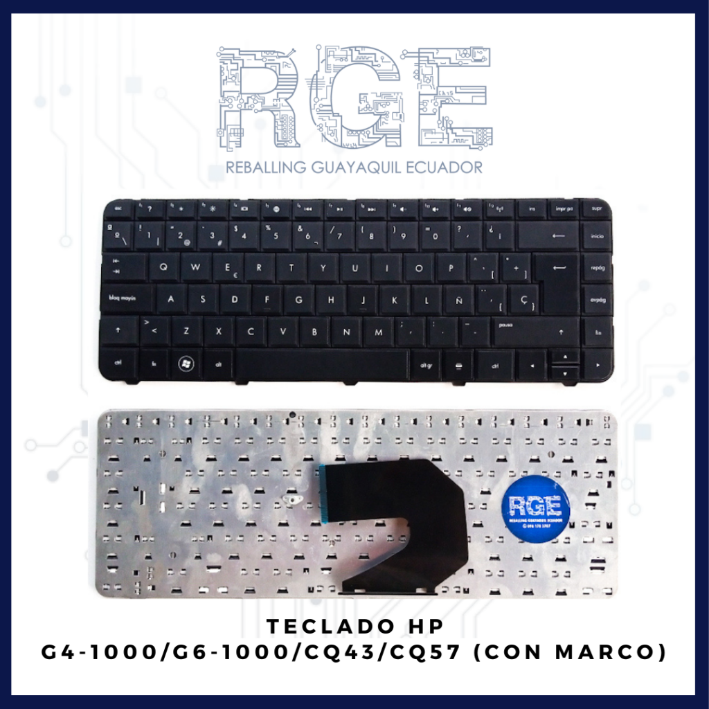 Teclado Para Laptop Hp G4 1000g6 1000cq43cq57cq58435455240 G1 Reballing Guayaquil 4620