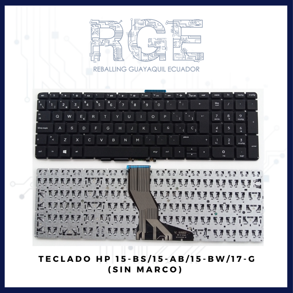 Teclado Para Laptop Hp 15 Bs 15 Ab 15 Bw 17 G Reballing Guayaquil